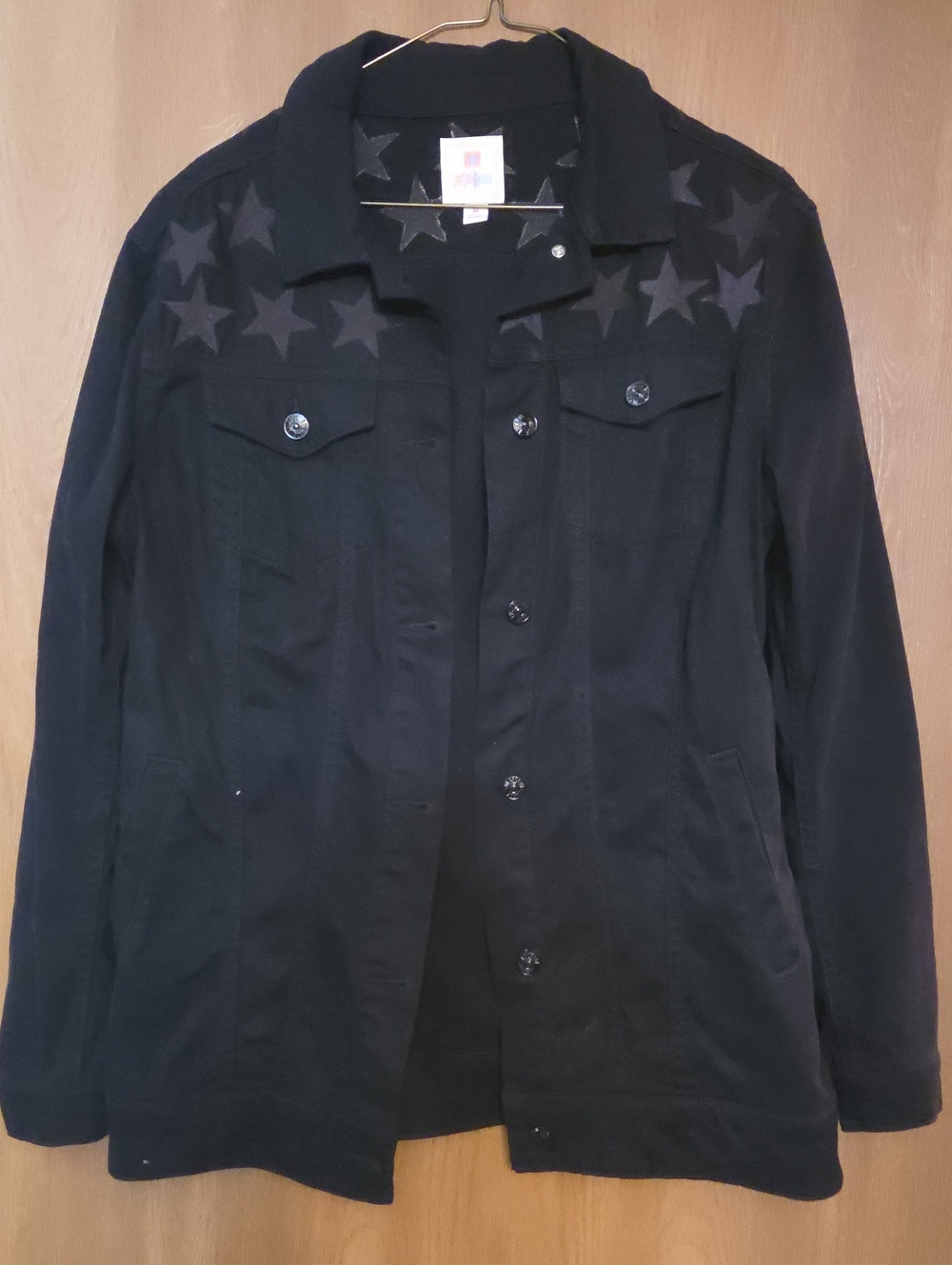LuLaRoe Black Star-Detail Jean Jacket